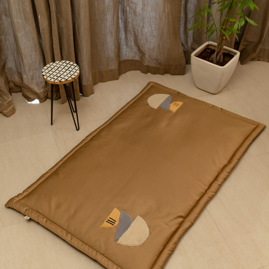 PoochMate OAK BOHO Khaki Cotton Mat : Half Arch