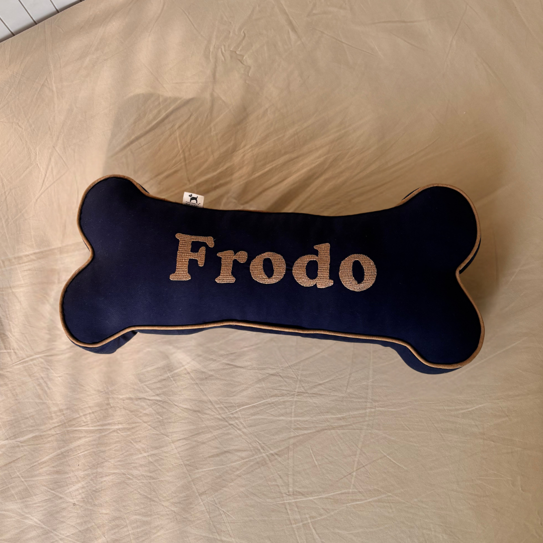 PoochMate Personalized Dog Bone Pillow